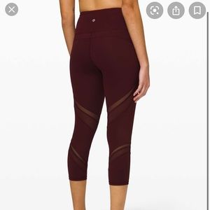 Lululemon wunder under high rise crops
